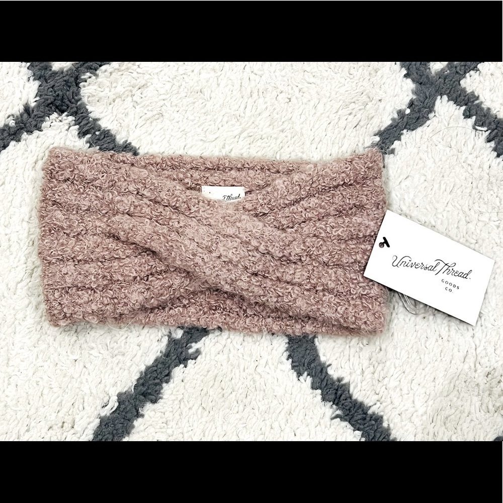 Warm and Cozy Head Wrap in Taupe. OS